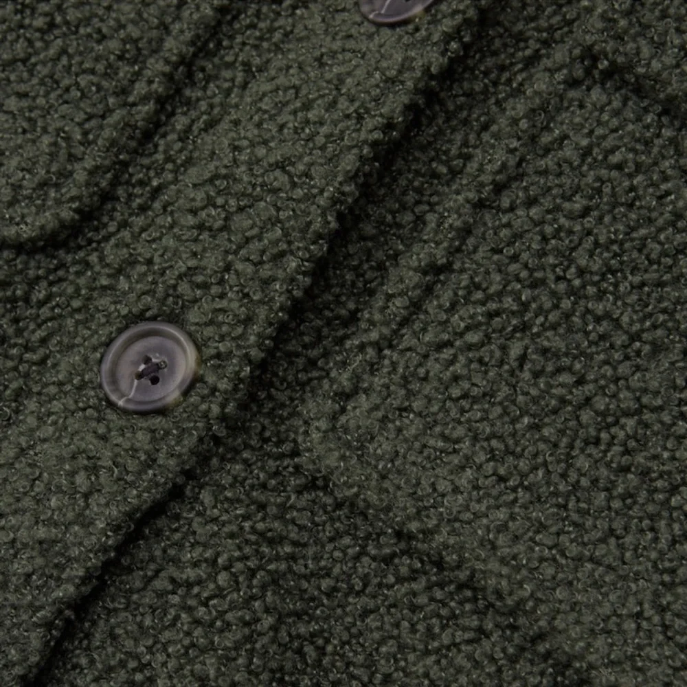 Abercrombie & Fitch XXS Green Sherpa shacket - Picture 3 of 3